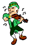 Dancing Irish fiddler